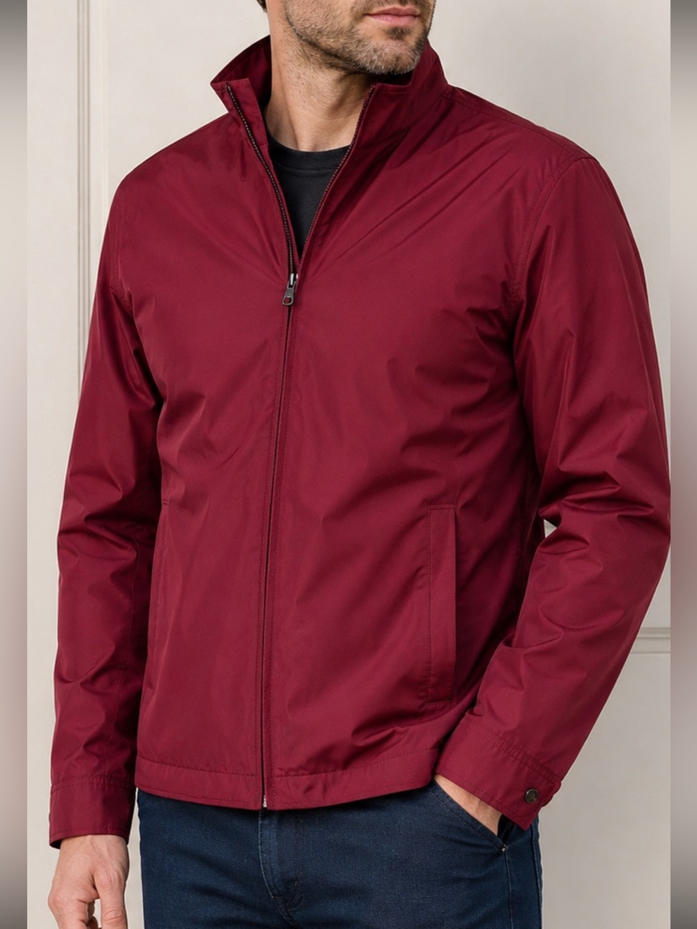 Michael Kors Mens XL 3-in-1 Jacket Removable Quilted Vest Full Zip Red